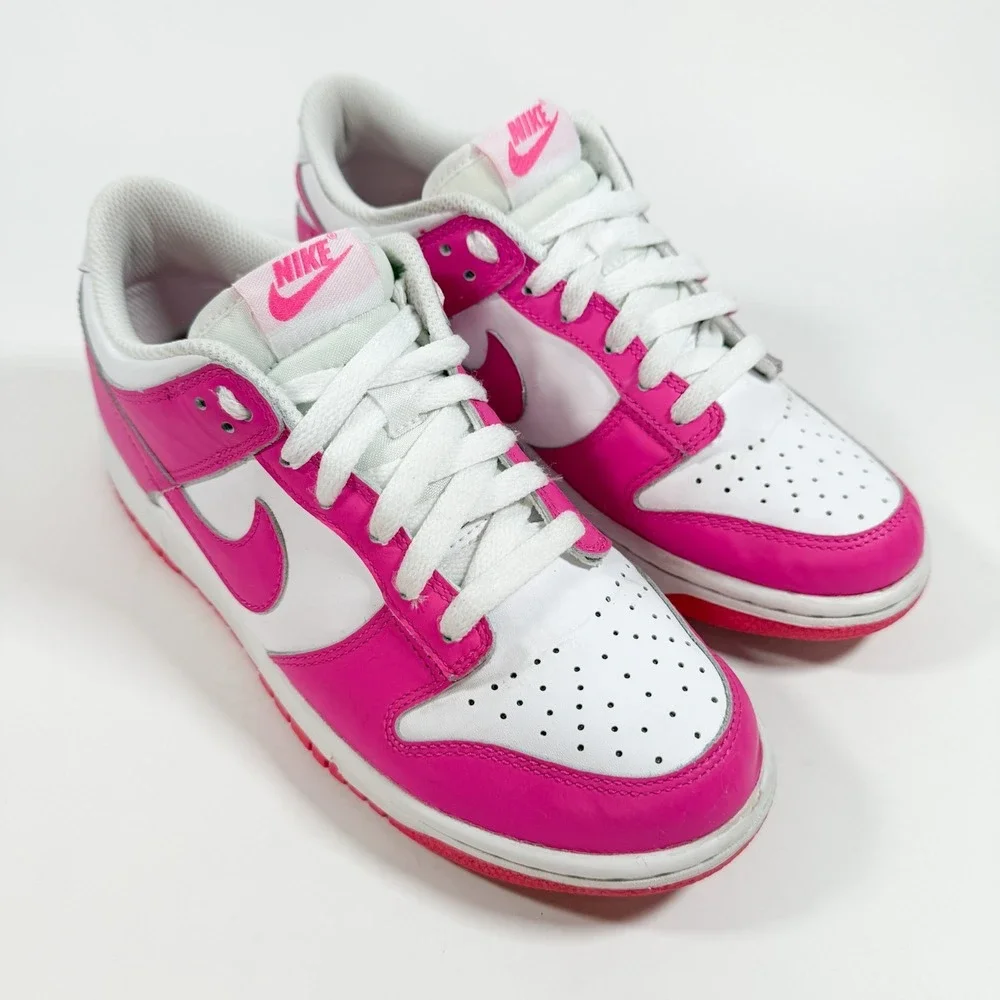 Nike Dunk Low GS Pink White FB9109-102 Youth 6Y Womens‎ 7.5 Sneakers